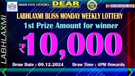 Labhlaxmi Lottery Live 4pm 09/03/2024 .